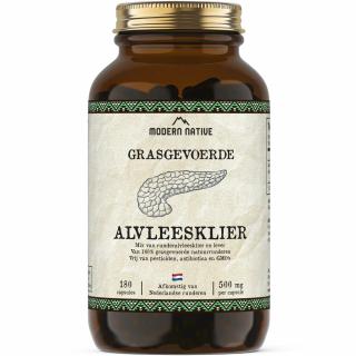 Modern Native Alvleesklier Sušená hovězí slinivka břišní v kapslích, 500 mg, 180ks