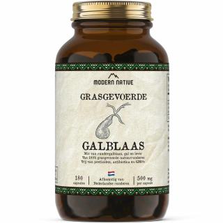 Modern Native Galblaas Sušený hovězí žlučník v kapslích, 500 mg, 180ks