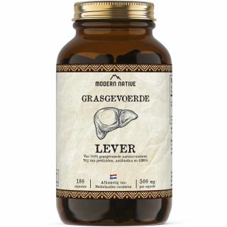 Modern Native Lever Sušená hovězí játra v kapslích, 500 mg, 180ks