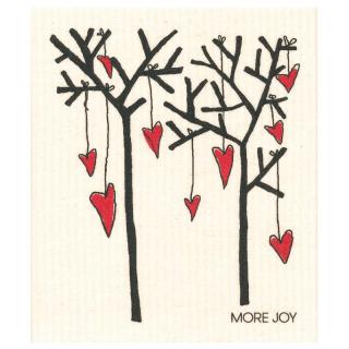 More Joy, kuchyňský hadřík Tree Hearts, 1 ks