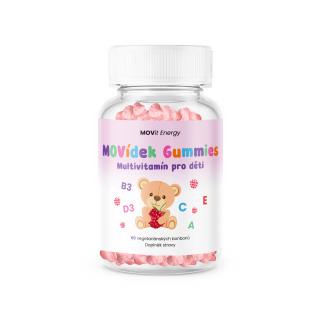 MOVídek Gummies - Multivitamín pro děti, 60 bonbónků