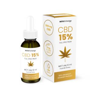 MOVit CBD 15% Full Spectrum Vegan MCT olej 10ml