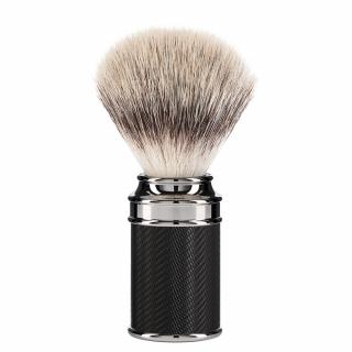 Mühle Střední štětka na holení Traditional z jezevčích štětin (silvertip badger, černá rukojeť), 1ks