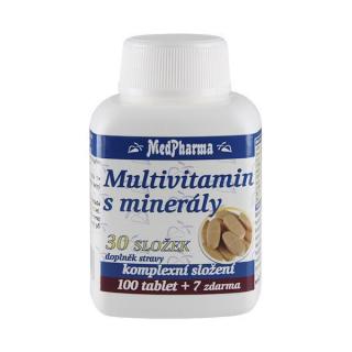 Multivitamin s minerály 30 složek - 107 tablet