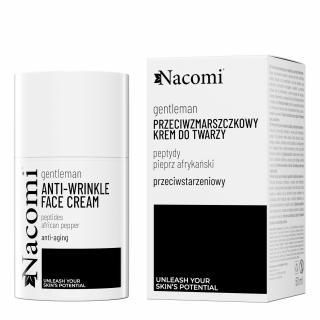 Nacomi Gentleman Pleťový krém proti vráskám s peptidy a africkým pepřem, 50 ml