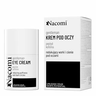Nacomi Gentleman - Rozjasňující oční krém s peptidy a kofeinem, 30 ml