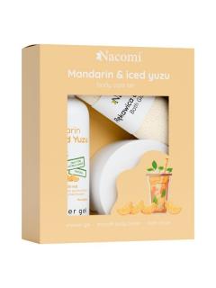 Nacomi - Vánoční dárková sada - Mandarinka a ledové Yuzu, 3ks