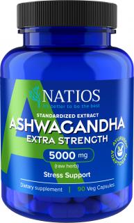 Natios Ashwagandha Extract 5000 mg, 90 kapslí