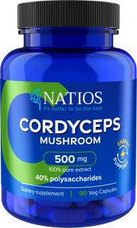 Natios Cordyceps Extract 500 mg, 90 kapslí
