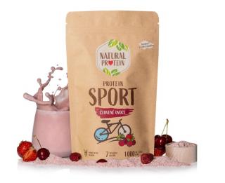 Natural Protein Sport- červené ovoce, 350g