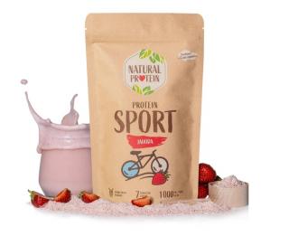 Natural Protein Sport- jahoda, 350g