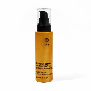 Olej na tělo zvýrazňující opálení se zlatým třpytem s fytoendorfiny, 150 ml