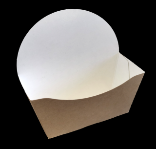 Papírová kapsa na bagel 120x46x60/120 mm hnědá bal/50 ks Balení: 250