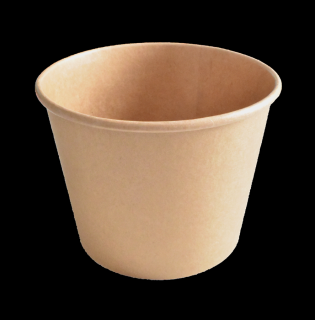 Papírová miska EKO na polévku / salát 140x105x100 mm 900 ml kraft bal/50 ks Balení: 250