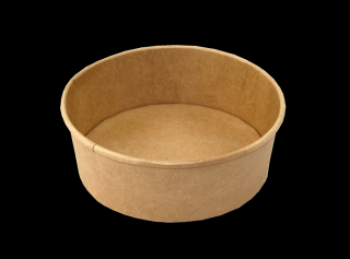 Papírová miska EKO na salát 165x144x70 mm 1100 ml kraft ideal pack® bal/50 ks Balení: 250