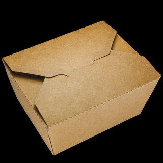 Papírový box EKO na jídlo 114x90x64 mm kraft s chlopněmi 750 ml ideal pack® bal/50 ks Balení: 250