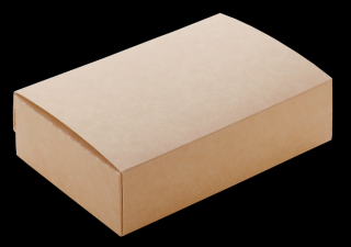 Papírový box EKO na jídlo 120x85x50 mm hnědý 500 ml 50 ks Balení: 250