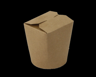 Papírový box EKO na nudle 450 ml kulaté dno kraft bal/50 ks Balení: 250