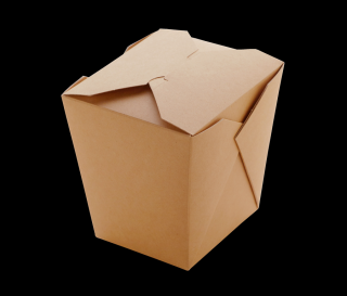 Papírový box EKO na nudle 460 ml hnědý nastavitelné chlopně bal/35 ks Balení: 175