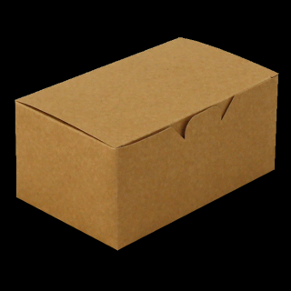 Papírový box / krabička EKO na nugety 115x75x45 mm kraft bal/25 ks Balení: 125
