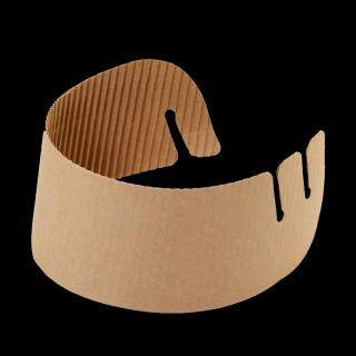 Papírový obal / návlek EKO na kelímek 270x55 mm hnědý ideal pack® bal/50 ks Balení: 250