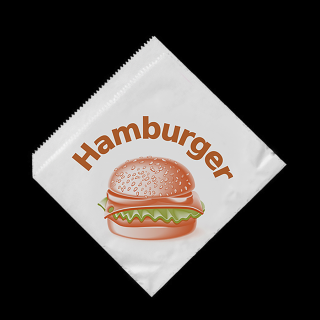 Papírový sáček na hamburger 16x16 cm ideal pack® bal/500 ks Balení: 2500