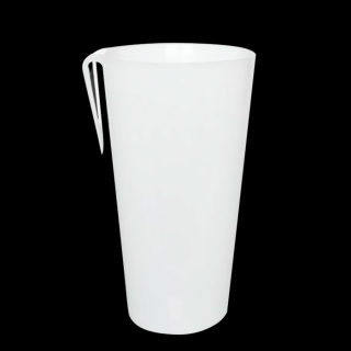 Plastový kelímek PP vratný 500 ml bílý s klipem kr1/250 ks Balení: 3600