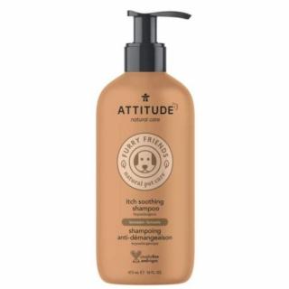 Přírodní šampon ATTITUDE Furry Friends pro zvířecí mazlíčky - pro suchou srst, 473 ml