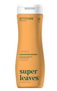 Přírodní šampón ATTITUDE Super leaves s detoxikačním účinkem - lesk a objem pro jemné vlasy, 473 ml