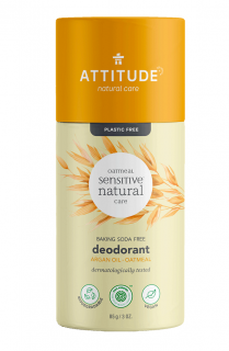 Přírodní tuhý deodorant ATTITUDE - pro citlivou a atopickou pokožku - bez vůně a s arganovým olejem 85 g