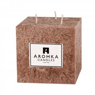 Přírodní vonná svíčka palmová - AROMKA - Hranol, průměr 9,1 cm, výška 9 cm Vůně: Gentleman
