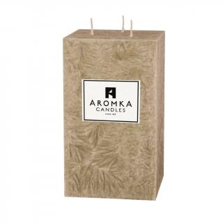 Přírodní vonná svíčka palmová - AROMKA - Hranol velký - průměr 9,1cm, výška 16 cm Vůně: Květ Lípy