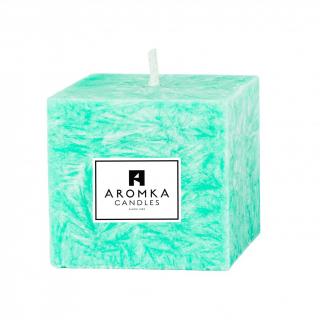 Přírodní vonná svíčka palmová - AROMKA - Kostka mini Vůně: Aloe Vera