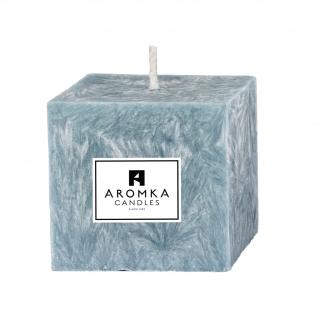 Přírodní vonná svíčka palmová - AROMKA - Kostka mini Vůně: Ambra
