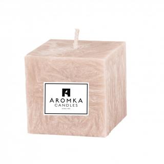 Přírodní vonná svíčka palmová - AROMKA - Kostka mini Vůně: Santalové dřevo