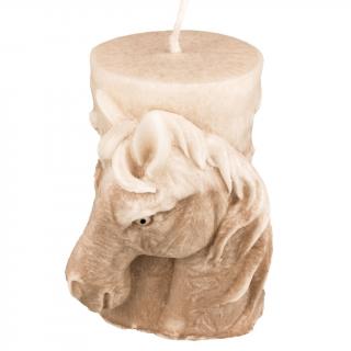 Přírodní vonná svíčka palmová - AROMKA - Kůň válec-hnědobílý
