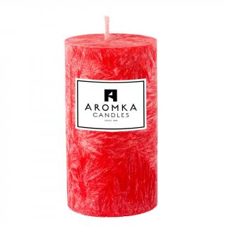 Přírodní vonná svíčka palmová - AROMKA - Válec, průměr 5,4 cm, výška 10 cm Vůně: Vánoční punč
