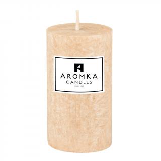 Přírodní vonná svíčka palmová - AROMKA - Válec, průměr 5,4 cm, výška 10 cm Vůně: Zázvor