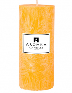 Přírodní vonná svíčka palmová - AROMKA - Válec, průměr 6,4 cm, výška 15 cm Vůně: Meloun s okurkou