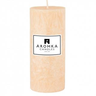 Přírodní vonná svíčka palmová - AROMKA - Válec, průměr 6,4 cm, výška 15 cm Vůně: Zázvor