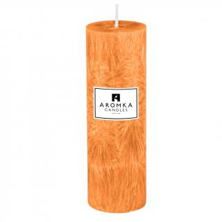Přírodní vonná svíčka palmová - AROMKA - Válec, průměr 6,4 cm, výška 19,5 cm Vůně: Meloun s okurkou
