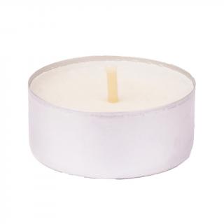 Přírodní vonná svíčka sójová - AROMKA - Set 10 ks čajových svíček v plechu Vůně: Květ Bavlny