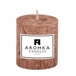Přírodní vonná svíčky palmová - AROMKA - Válec, průměr 4,5 cm, výška 5 cm Vůně: Gentleman