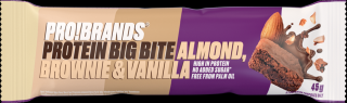PROBRANDS PROTEIN BAR BIG BITE- mandlové brownie s vanilkou, 45g