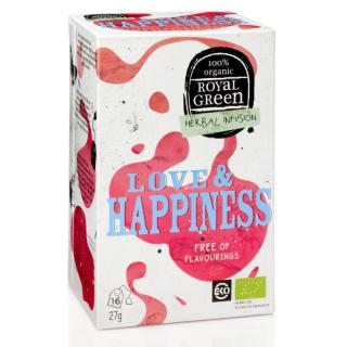Royal Green bylinný čaj Love &amp; Happiness BIO 16 x 1,7 g