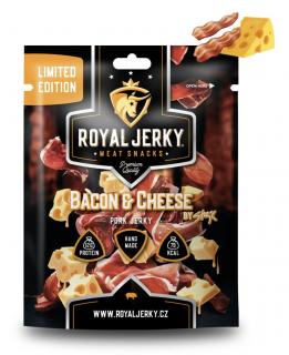 Royal Jerky Vepřové sušené maso BACON&CHEESE by STEJK, 22 g