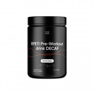 RPE11 Pre-Workout DECAF drink - zelené jablko, 600g