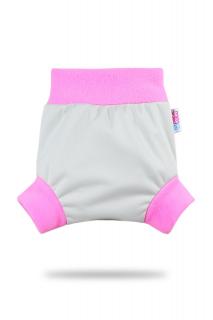 Šedé (růžová) - pull-up svrchní kalhotky - XL