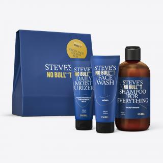 Stevův obličejový box (Face Wash, Shampoo, Daily Moistturizer), 3 ks
