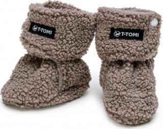 T-TOMI Capáčky TEDDY Grey (3-6 měsíců) WARM